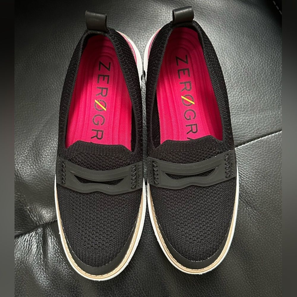 COLE HAAN ZeroGrand Black Loafers